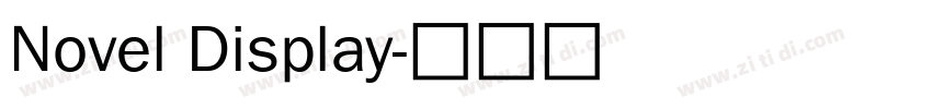 Novel Display字体转换